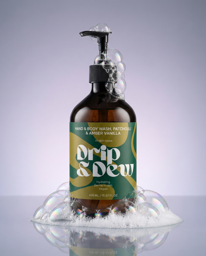 Hand & Body Wash, Patchouli & Amber Vanilla