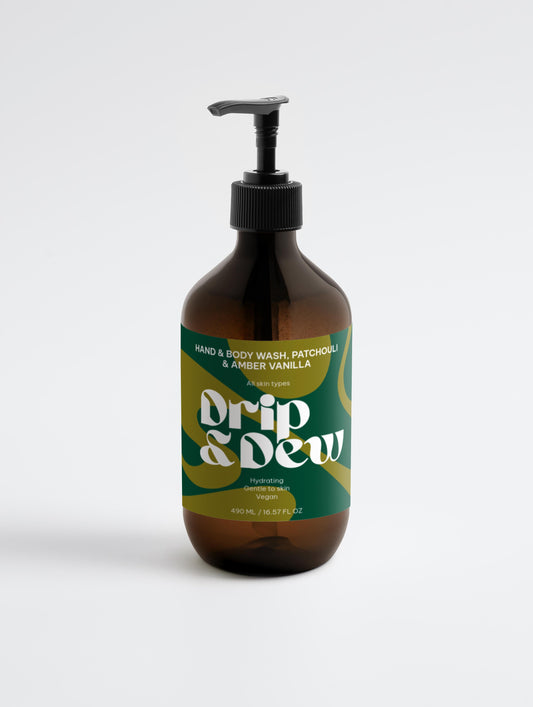 Hand & Body Wash, Patchouli & Amber Vanilla